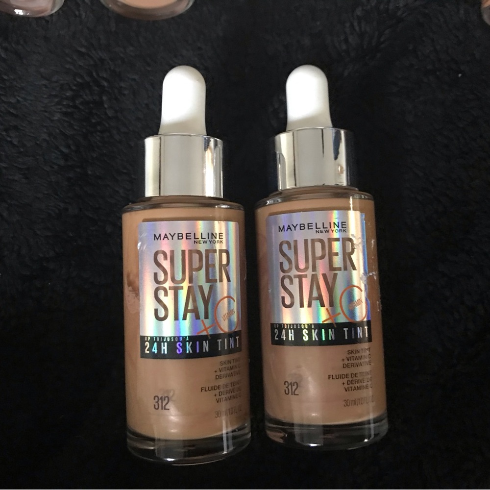 Maybelline Super Stay #312 Lot of Two 24 Hour Skin Tint 1 Ounce